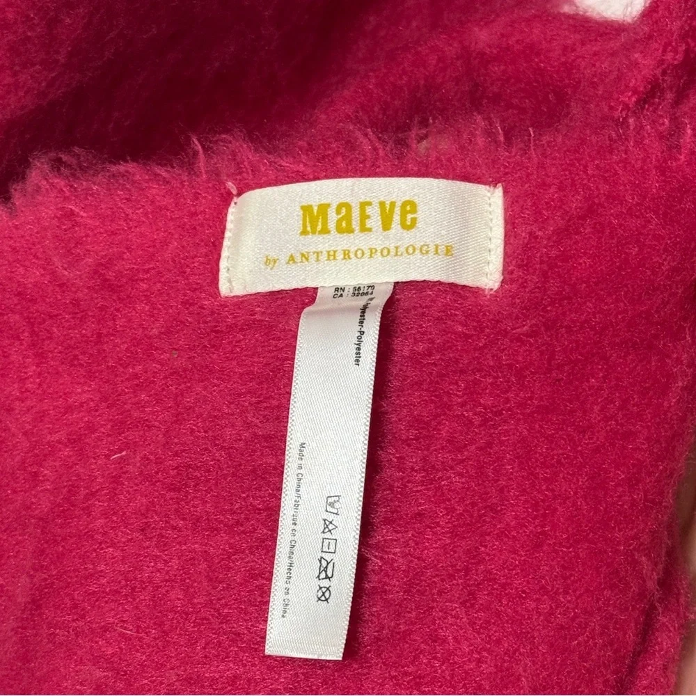 Anthropologie Bonnie Wrap Scarf Pink Fuzzy Soft